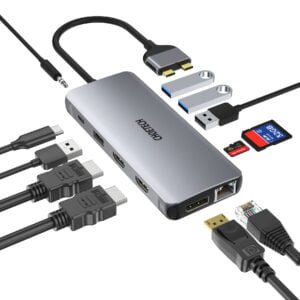 Distributor Wholesale price CHOETECH 12 in 2 Laptop USB C Docking Station Dual Monitor 4K@60Hz Triple Display