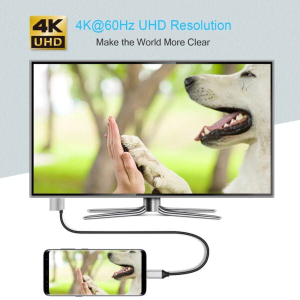 Manufacturer price USB Type C to HDMI Cable with 60W PD Charging Port Adapter - Image 5