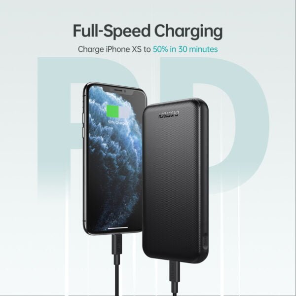 Hot selling 10000mAh PD Power Bank USB C Quick Charge 3.0 Portable Charger with 18W Power Delivery Fast Charge External Battery - Image 2