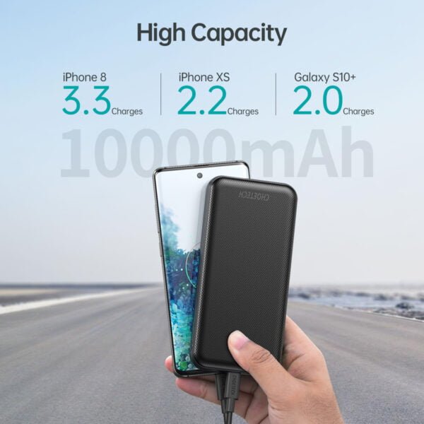 Hot selling 10000mAh PD Power Bank USB C Quick Charge 3.0 Portable Charger with 18W Power Delivery Fast Charge External Battery - Image 4