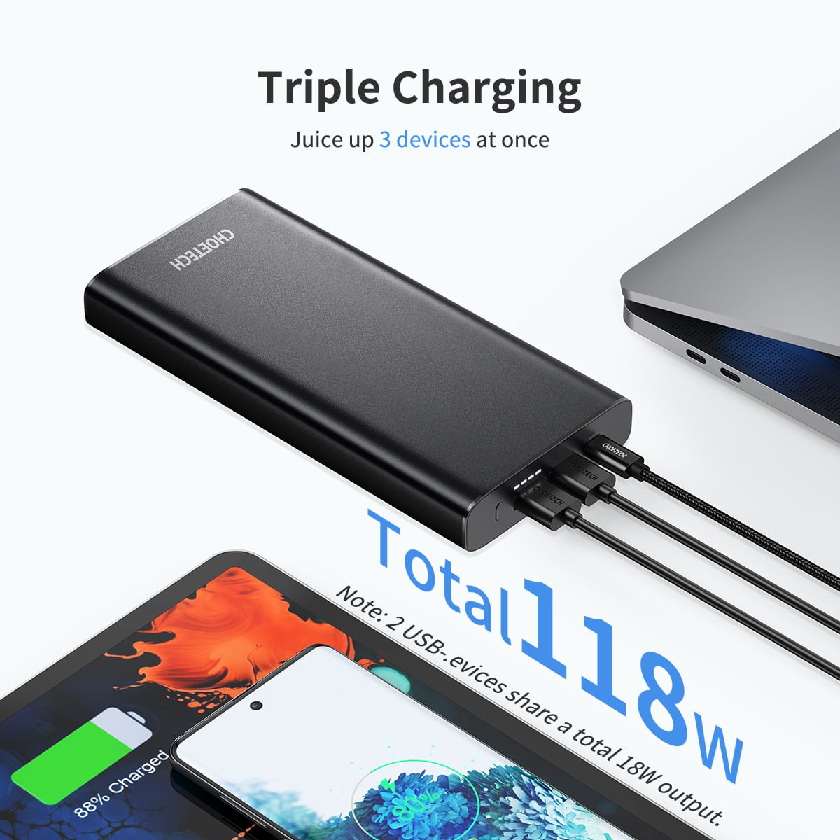 Juice-UP 100W Power Bank, QC-PD -PPS 26800mAh