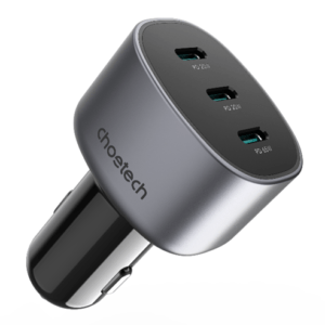 Triple USB C port 150W car charger