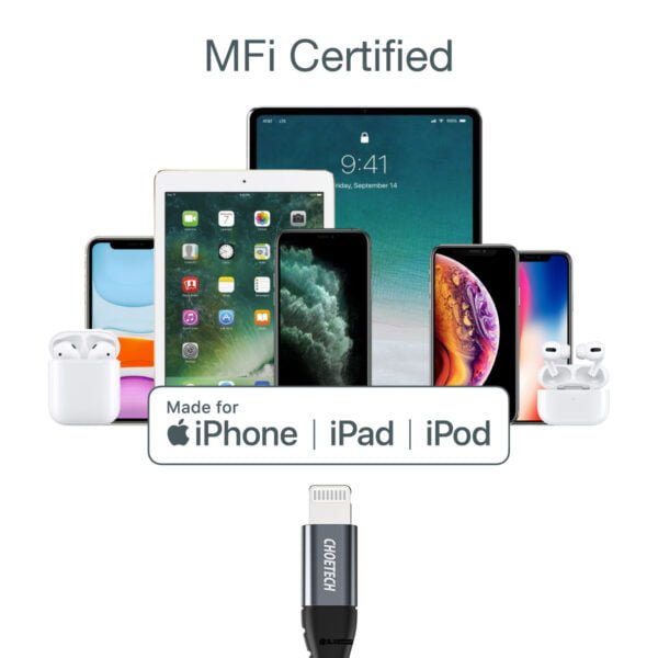 USB C to Lightning Cable for iPhone 12 12 Mini 12 Pro Max [Apple MFi Certified] 4FT Nylon Braided Cable Distributor Best Seller - Image 2