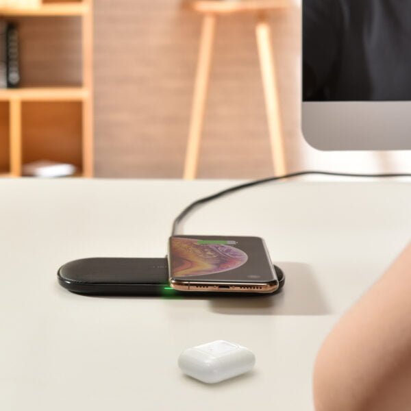 5 Coils Dual Wireless Charger Qi Certified Fast Wireless Charging Pad - Image 5