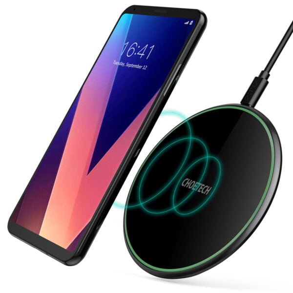 EPP certified USB-C 15W Wireless Charger, Zinc Alloy Glass Wireless Charging Pad - Image 2