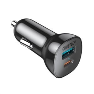 USB C Car Charger, Dual Port Type C 38W Fast Car Charger with 20W Power Delivery & Quick Charge 3.0 Car Adapter