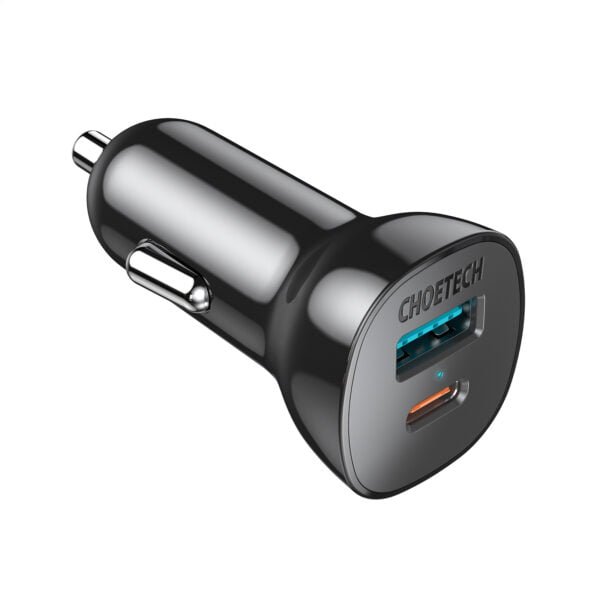USB C Car Charger, Dual Port Type C 38W Fast Car Charger with 20W Power Delivery & Quick Charge 3.0 Car Adapter
