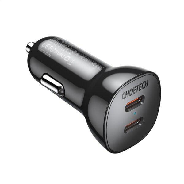 USB C Car Charger, 36W Dual Type C PD3.0 Fast Car Charger, Dual 18W Power Delivery 3.0 Car Phone Charger