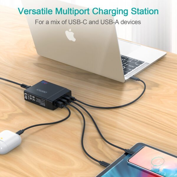 China Good Wholesale Price CHOETECH Power Delivery Charger Multi USB Charging Hub Stand - Image 4